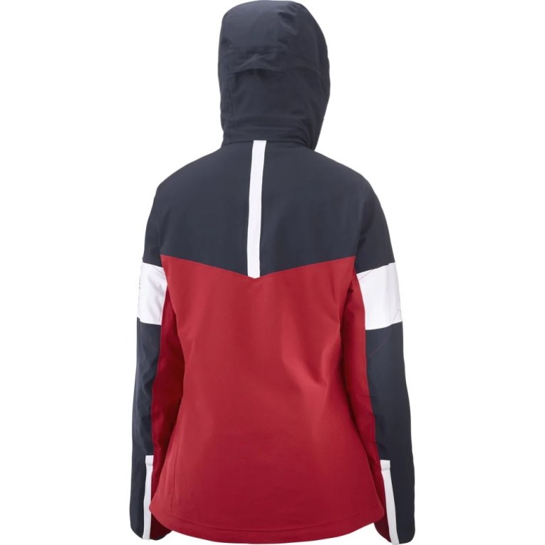 Red / Navy Salomon Speed Women's Insulated Jackets | IE RG2394